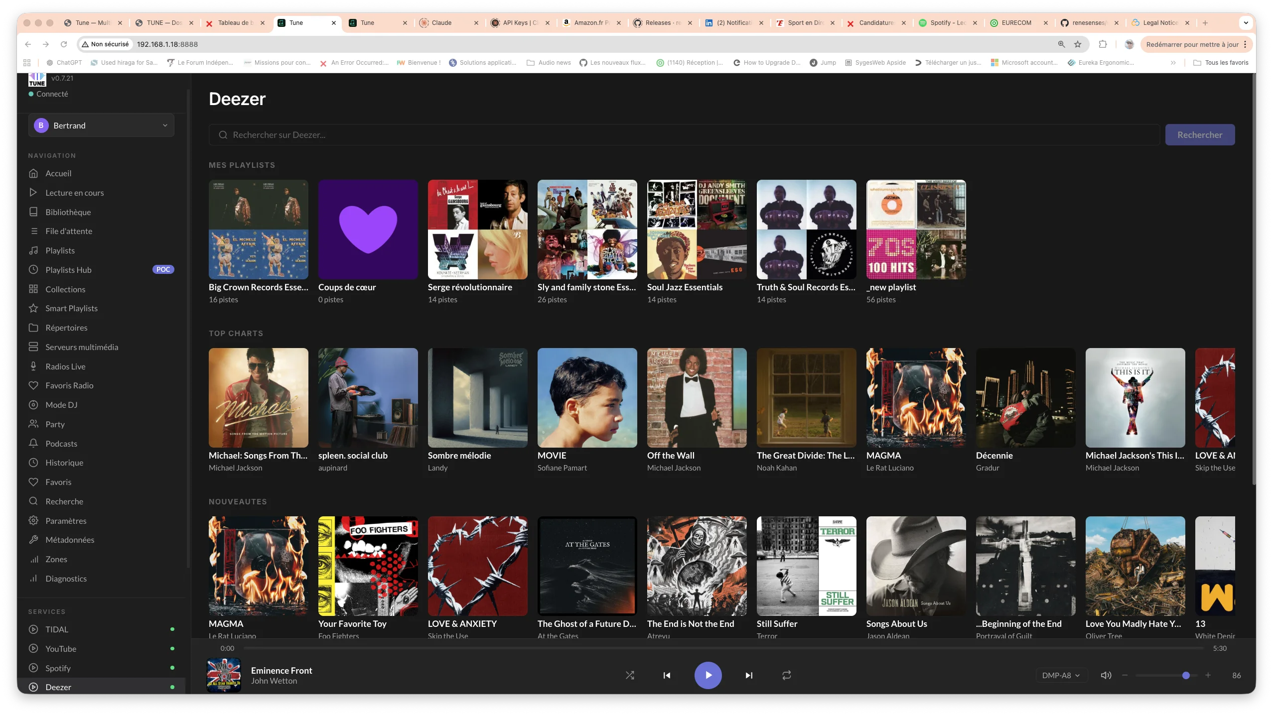 Deezer dans Tune