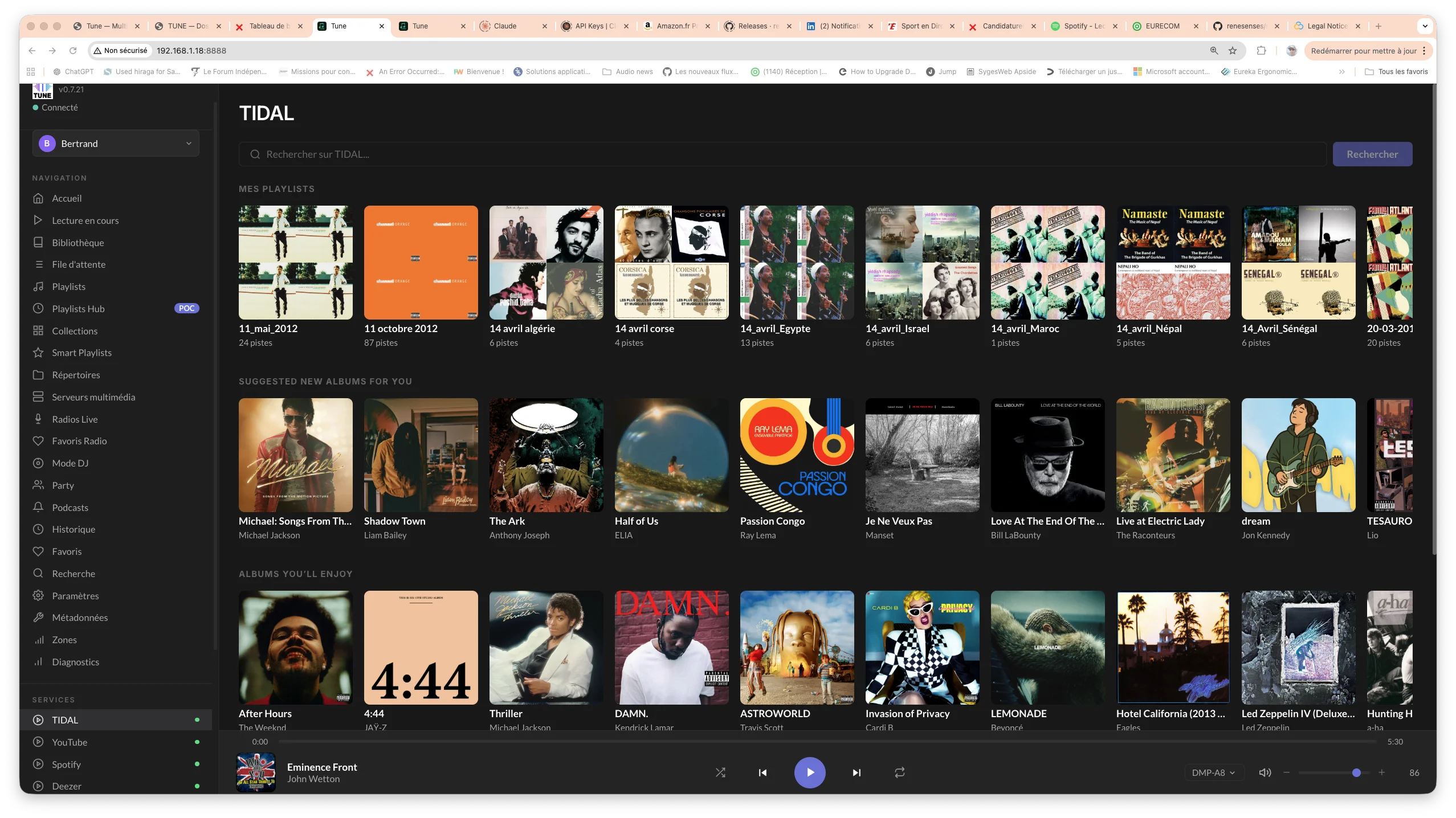 Tidal dans Tune